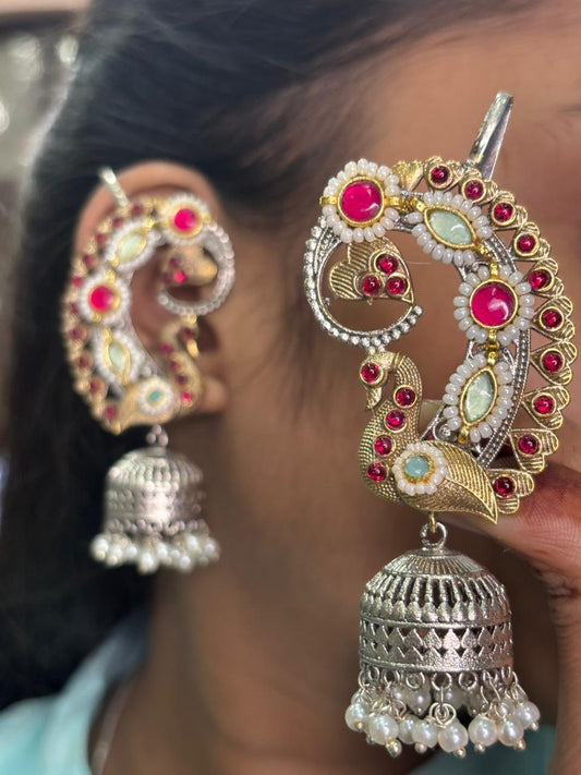 Pachi Kundan Ear Cuff