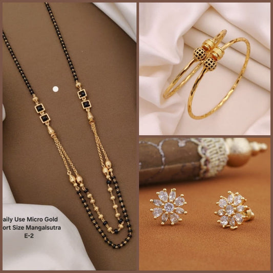 Daily use Micro Gold short size Mangalsutra E2