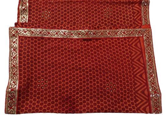 Traditional Uttarakhand  Pichora for Women's | Ethnic Wear Pichoda | Georgette fabric with Designer Border | Stole - K3