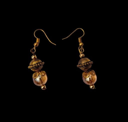 Golden Color Designer Necklace with Matchin Ear rings