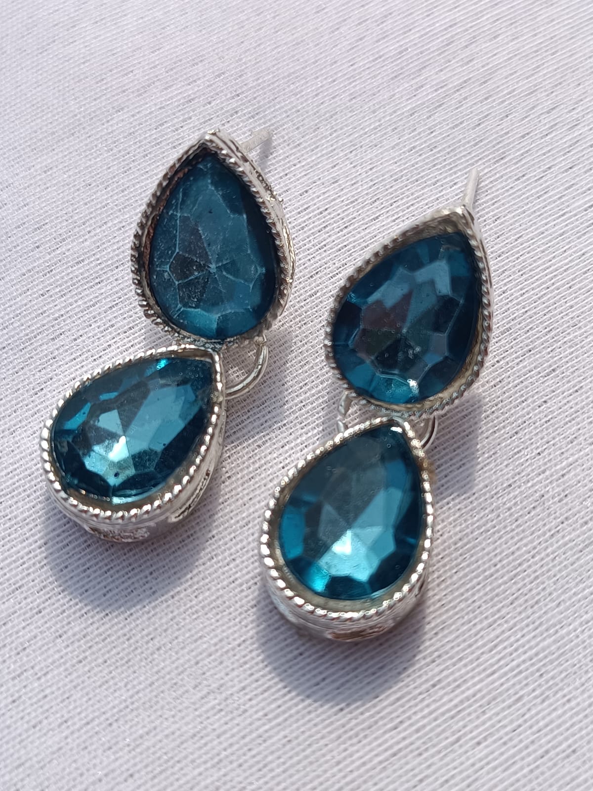 Multi AD women London blue Topaz necklace jewellery with earring and Maangtika - M29