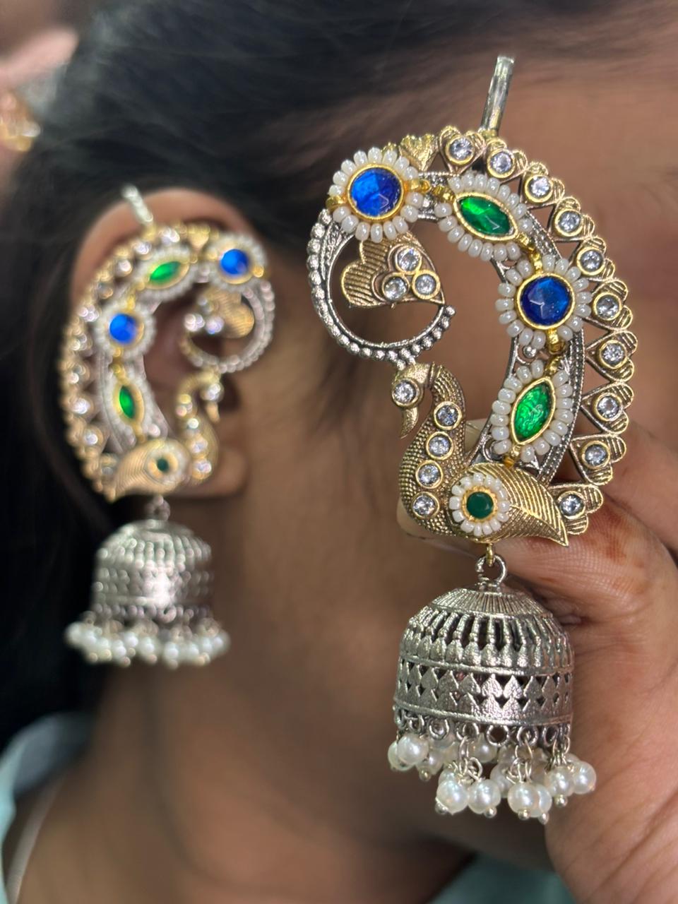 Pachi Kundan Ear Cuff