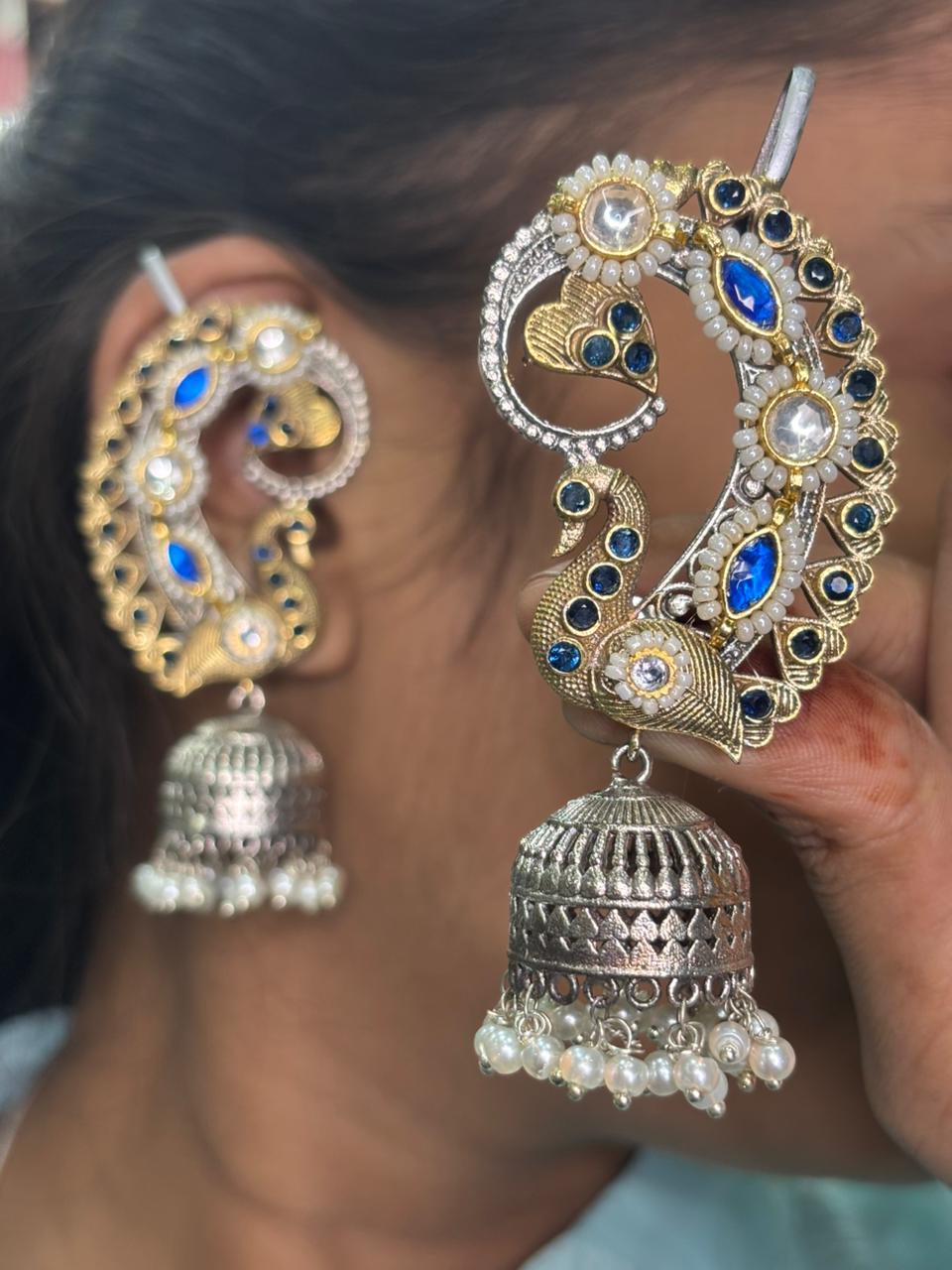 Pachi Kundan Ear Cuff