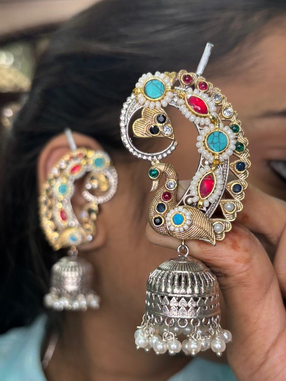 Pachi Kundan Ear Cuff