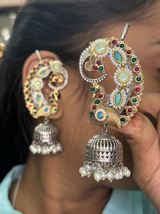 Pachi Kundan Ear Cuff