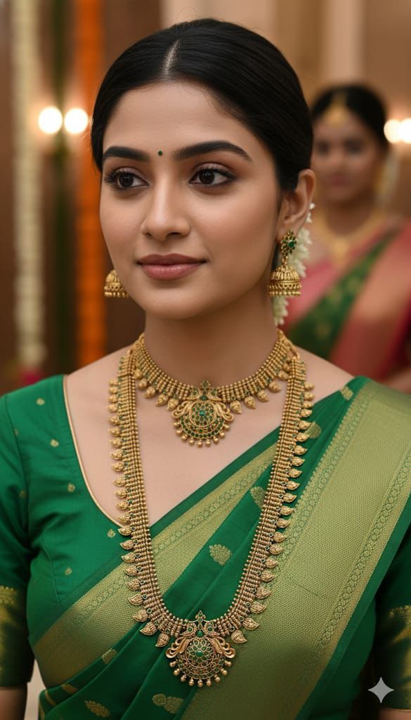 Temple Jewellery Combo Set